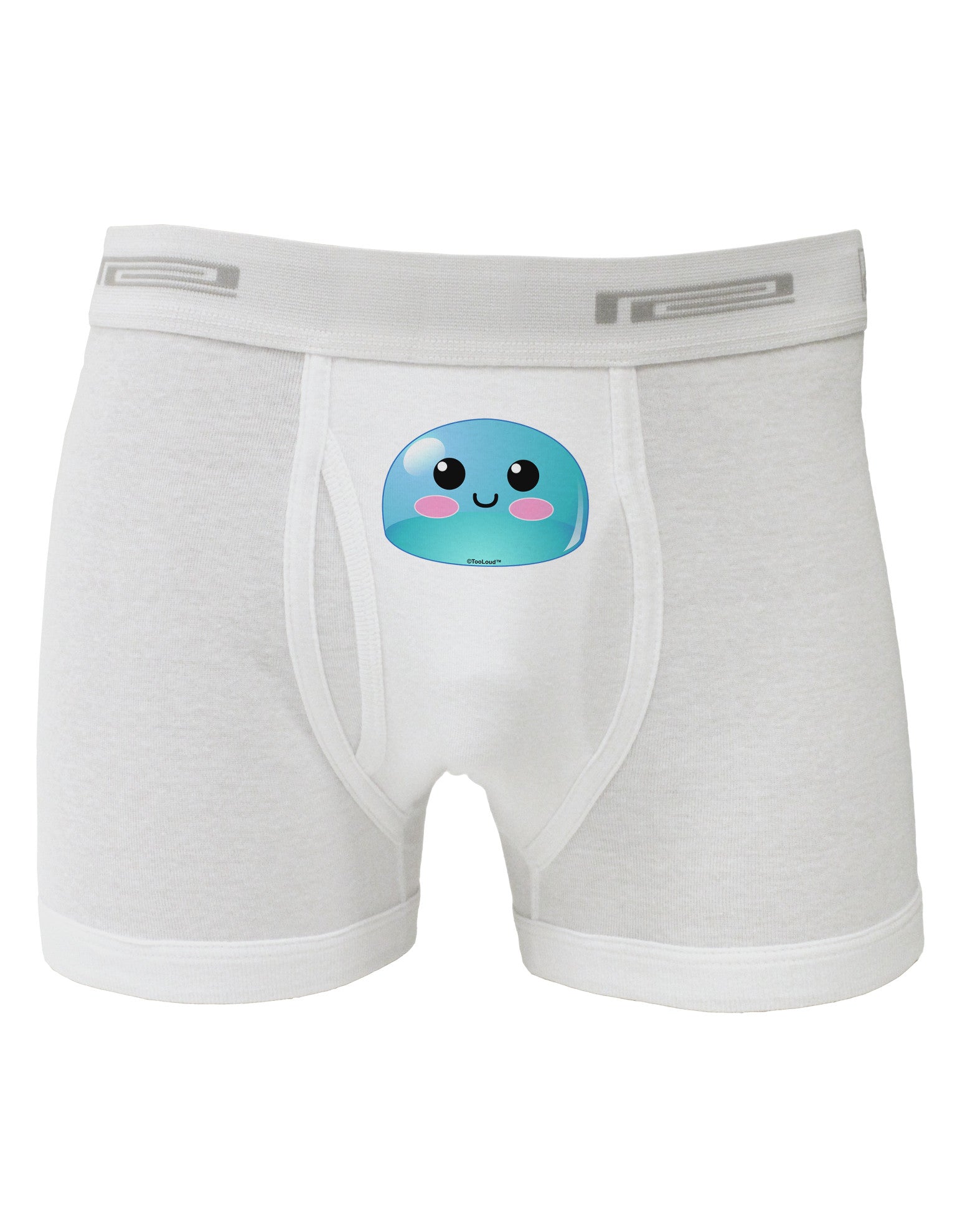Cute RPG Slime - Blue Boxer Briefs by TooLoud-Boxer Briefs-TooLoud-White-Small-Davson Sales
