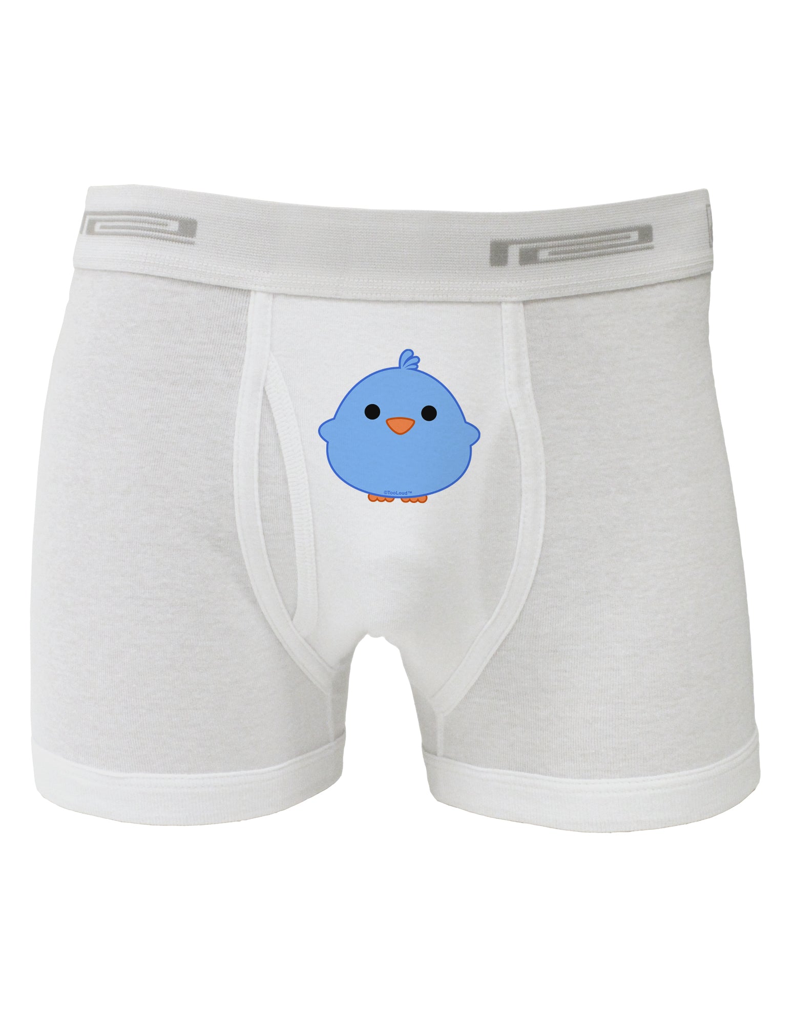 Cute Little Chick - Blue Boxer Briefs by TooLoud-Boxer Briefs-TooLoud-White-Small-Davson Sales