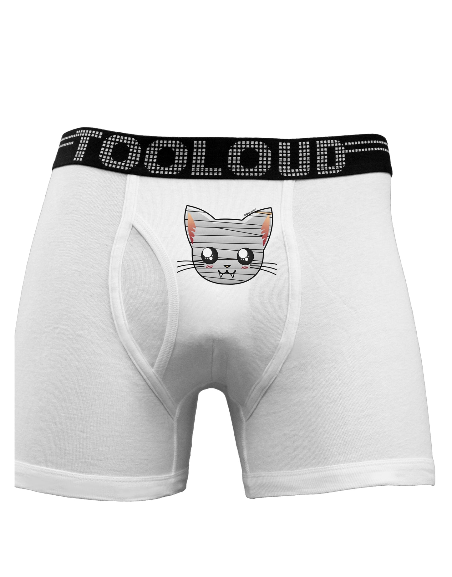 Mummy Kitty Boxer Briefs by TooLoud-Boxer Briefs-TooLoud-White-Small-Davson Sales