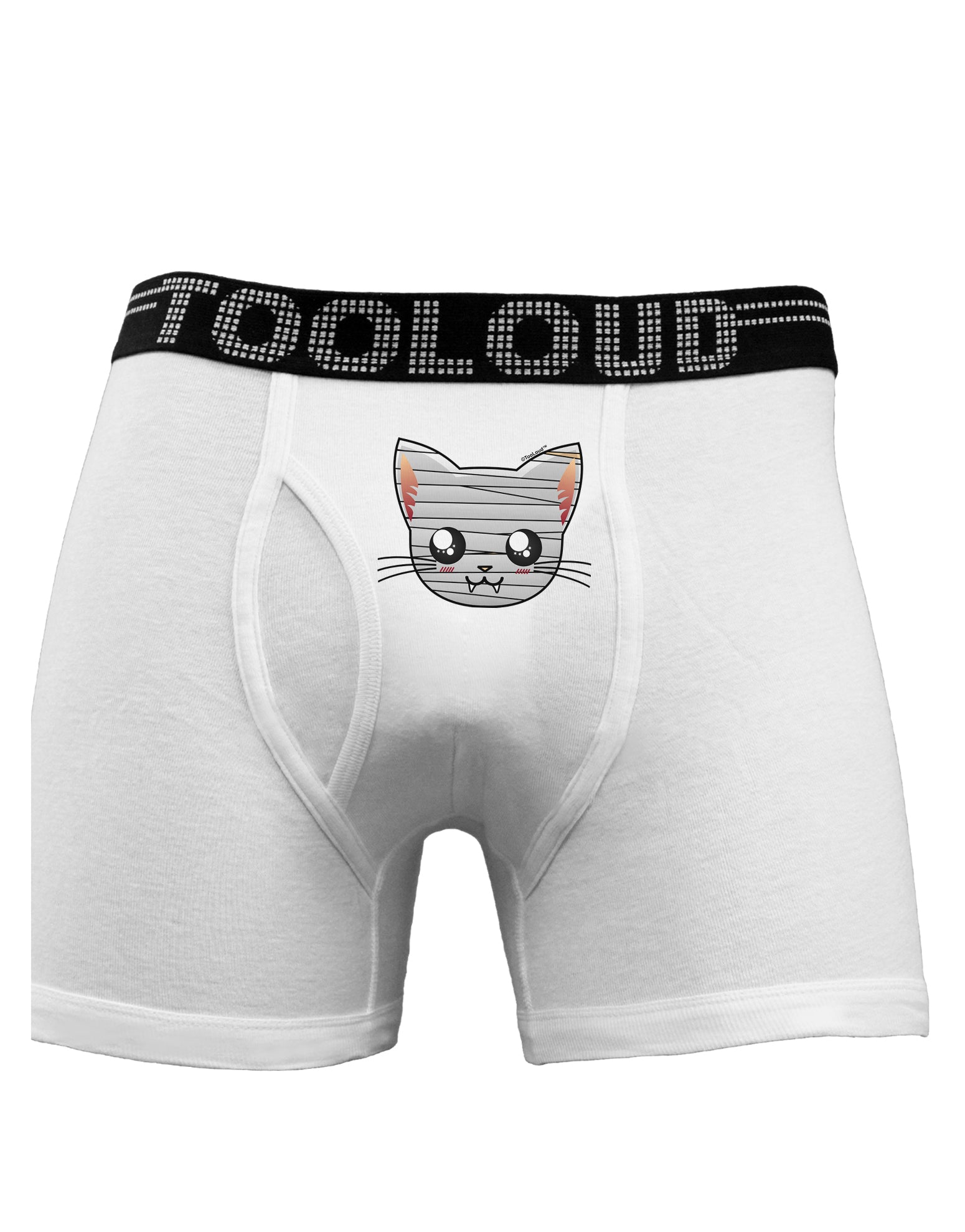 Mummy Kitty Boxer Briefs by TooLoud-Boxer Briefs-TooLoud-White-Small-Davson Sales