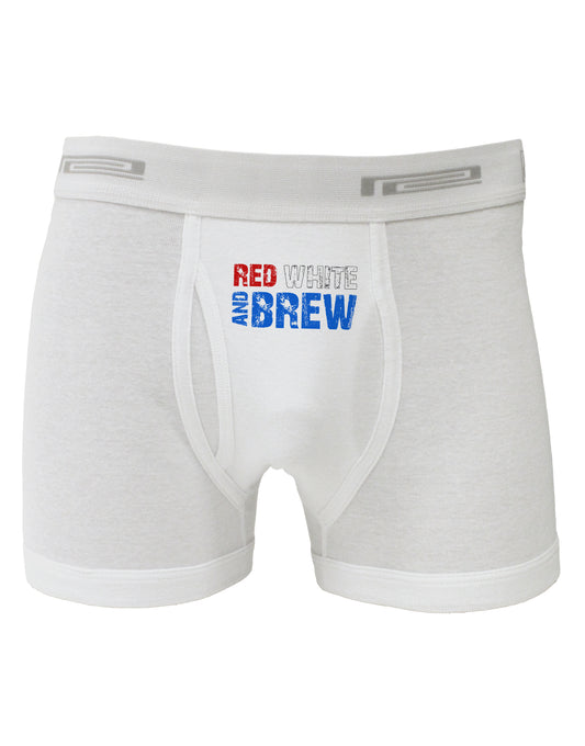 Red White and Brew Color Boxer Briefs by TooLoud-Boxer Briefs-TooLoud-White-Small-Davson Sales