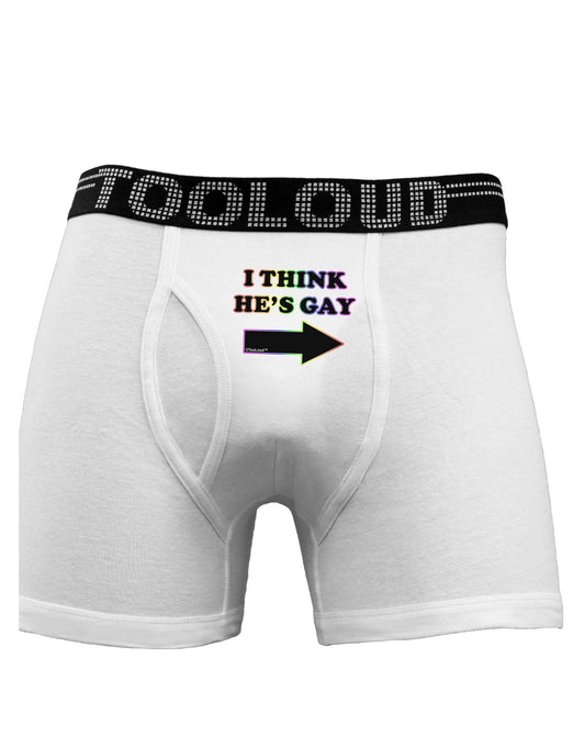 I Think He's Gay Right Boxer Briefs by TooLoud-Boxer Briefs-TooLoud-White-Small-Davson Sales