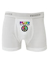 PLUR Rainbow Boxer Briefs-Boxer Briefs-TooLoud-White-Small-Davson Sales