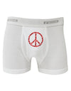 Peace Sign Hearts Red Boxer Briefs-Boxer Briefs-TooLoud-White-Small-Davson Sales