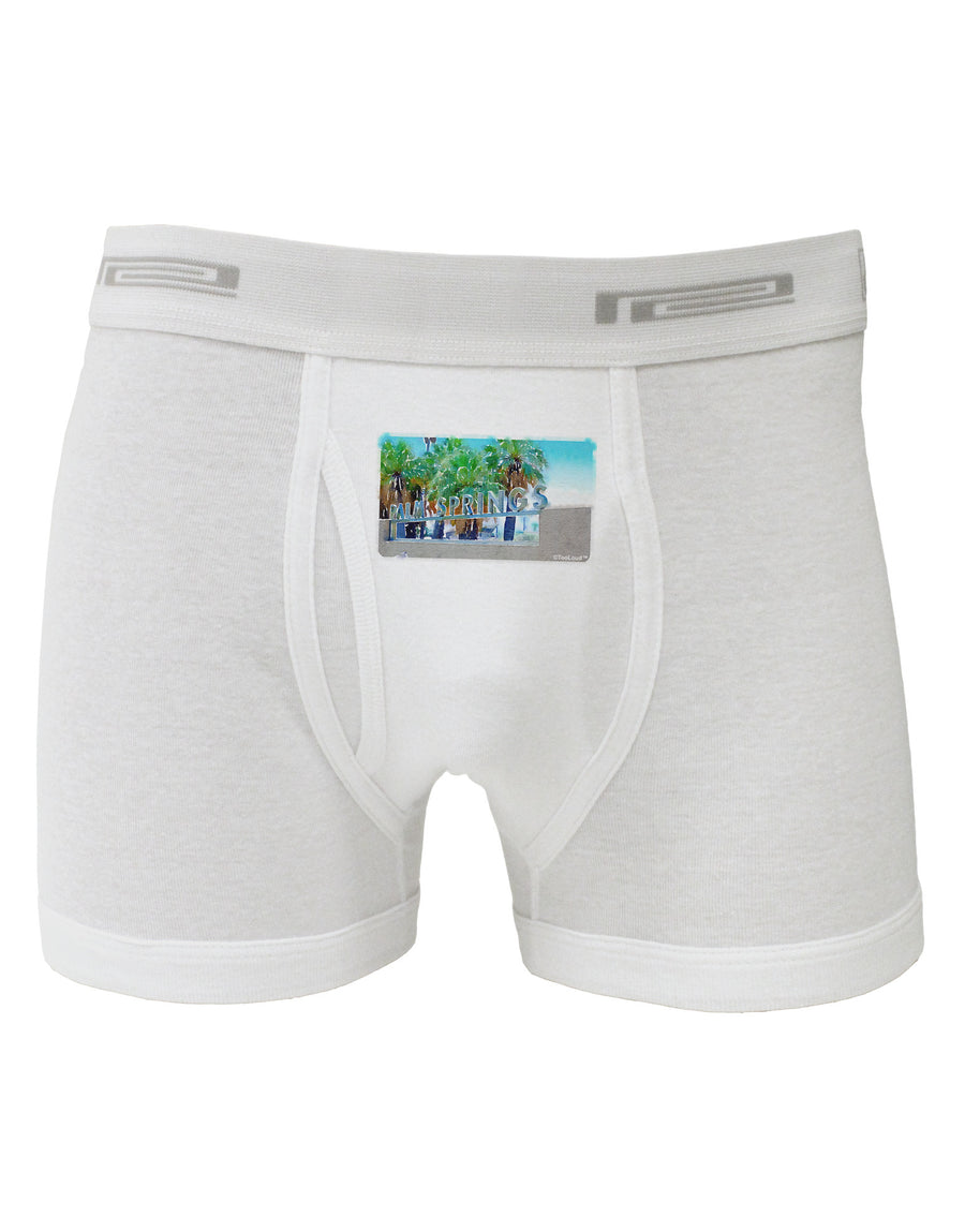 Palm Springs Watercolor Boxer Briefs-Boxer Briefs-TooLoud-White-Small-Davson Sales