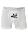 Cute Panda With Ear Buds Boxer Briefs-Boxer Briefs-TooLoud-White-Small-Davson Sales