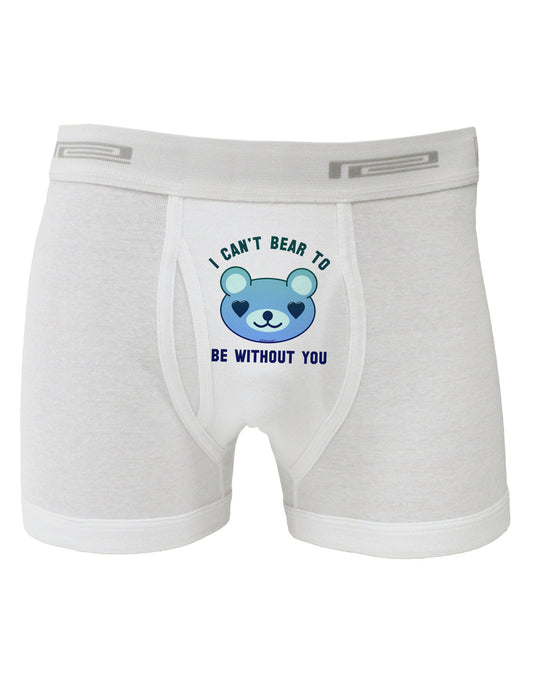 I Can't Bear to be Without You Blue Boxer Briefs by-Boxer Briefs-TooLoud-White-Small-Davson Sales