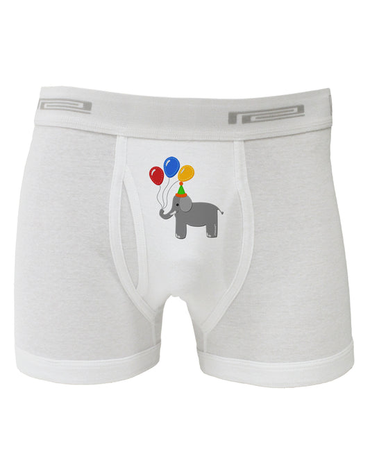 Cute Elephant with Balloons Boxer Briefs-Boxer Briefs-TooLoud-White-Small-Davson Sales