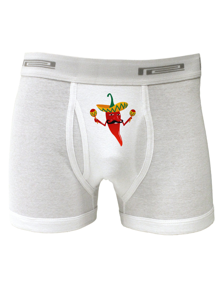 Red Hot Mexican Chili Pepper Boxer Briefs-Boxer Briefs-TooLoud-White-Small-Davson Sales