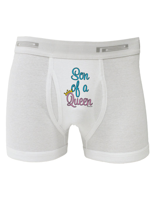 Son of a Queen - Matching Mom and Son Design Boxer Briefs by TooLoud-Boxer Briefs-TooLoud-White-Small-Davson Sales
