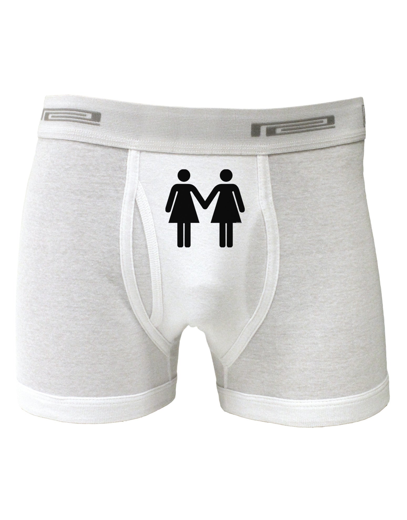 Lesbian Women Holding Hands LGBT Boxer Briefs-Boxer Briefs-TooLoud-White-Small-Davson Sales