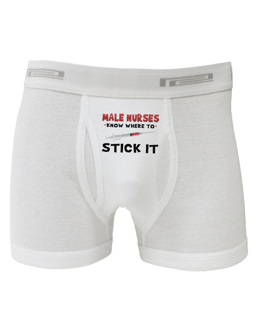 Male Nurses - Stick It Boxer Briefs-Boxer Briefs-TooLoud-White-Small-Davson Sales