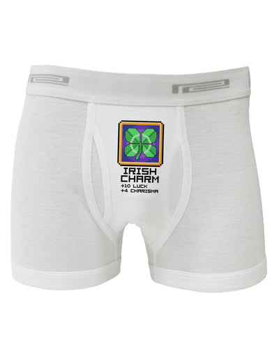 Pixel Irish Charm Item Boxer Briefs-Boxer Briefs-TooLoud-White-Small-Davson Sales