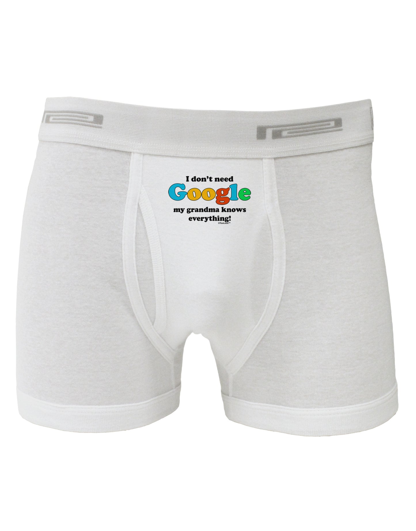 I Don't Need Google - Grandma Boxer Briefs-Boxer Briefs-TooLoud-White-Small-Davson Sales
