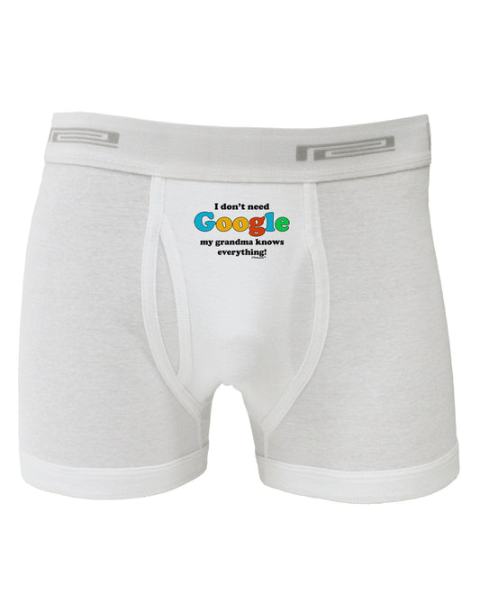 I Don't Need Google - Grandma Boxer Briefs-Boxer Briefs-TooLoud-White-Small-Davson Sales