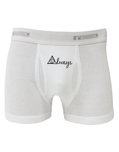 Always Magic Symbol Cursive Boxer Briefs by TooLoud-Boxer Briefs-TooLoud-White-Small-Davson Sales