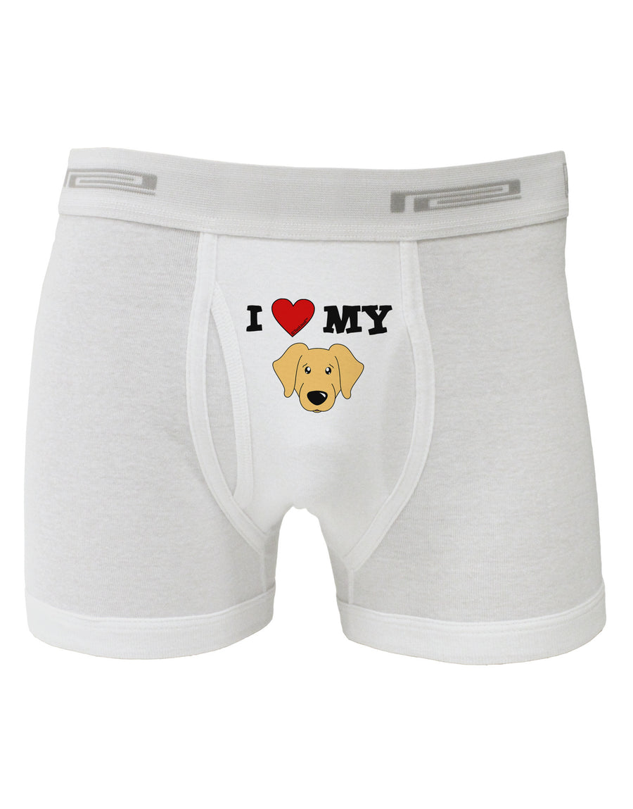 I Heart My - Cute Golden Retriever Dog Boxer Briefs by TooLoud-Boxer Briefs-TooLoud-White-Small-Davson Sales