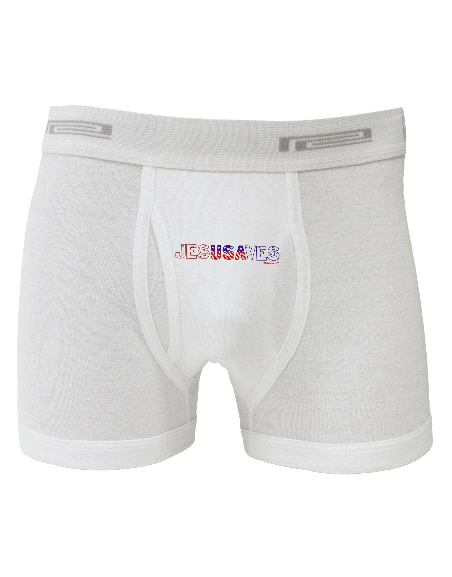JesUSAves - Jesus Saves USA Design Boxer Briefs by TooLoud-Boxer Briefs-TooLoud-White-Small-Davson Sales