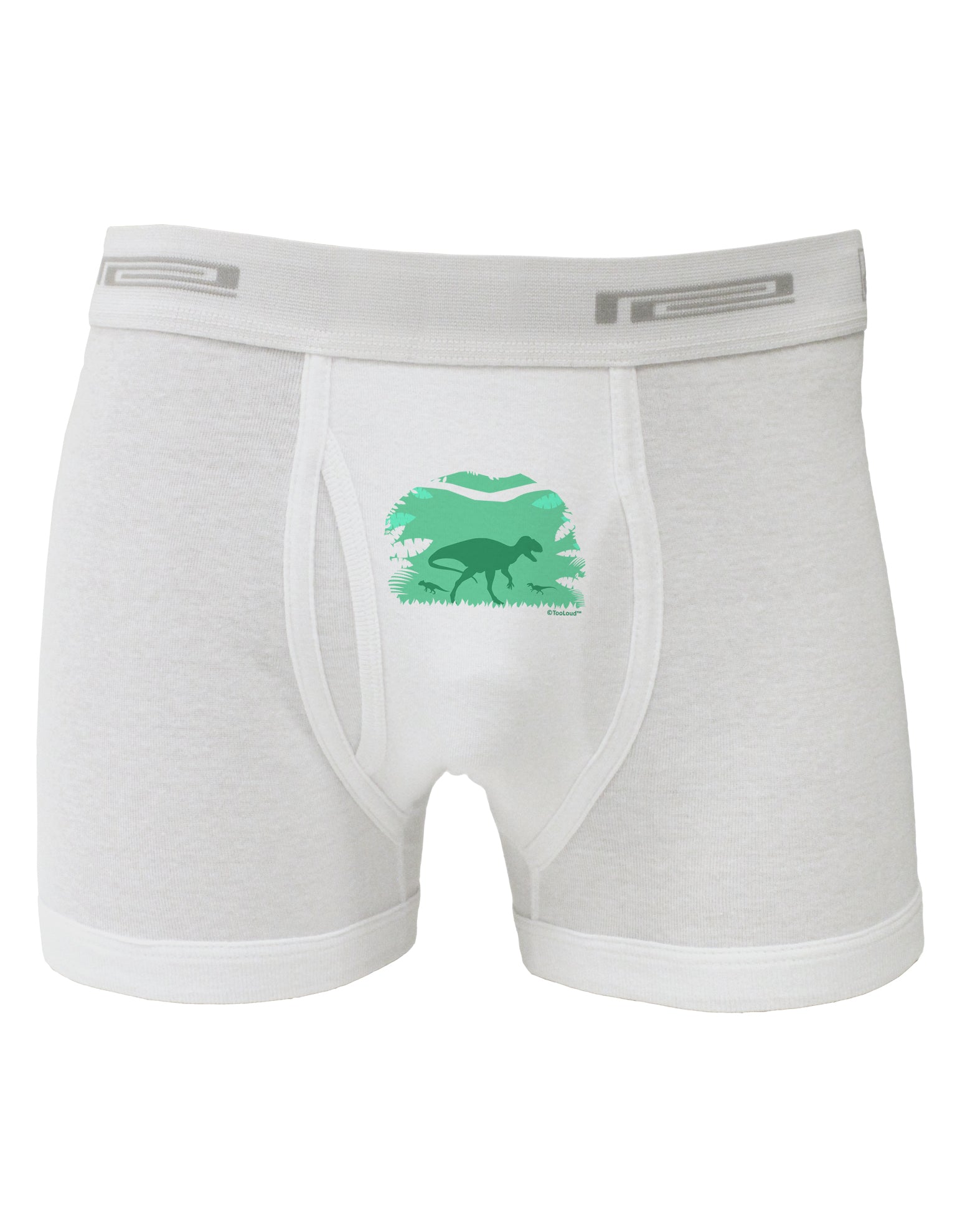 Dinosaur Silhouettes - Jungle Boxer Briefs by TooLoud-Boxer Briefs-TooLoud-White-Small-Davson Sales