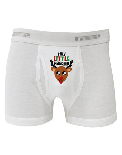 Silly Little Reindeer Matching Deer Boxer Briefs-Boxer Briefs-TooLoud-White-Small-Davson Sales