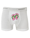 Cute Polka Dot Flip Flops - Pink and Green Boxer Briefs-Boxer Briefs-TooLoud-White-Small-Davson Sales