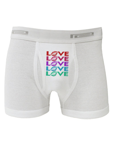 Colorful Love Kisses Boxer Briefs-Boxer Briefs-TooLoud-White-Small-Davson Sales