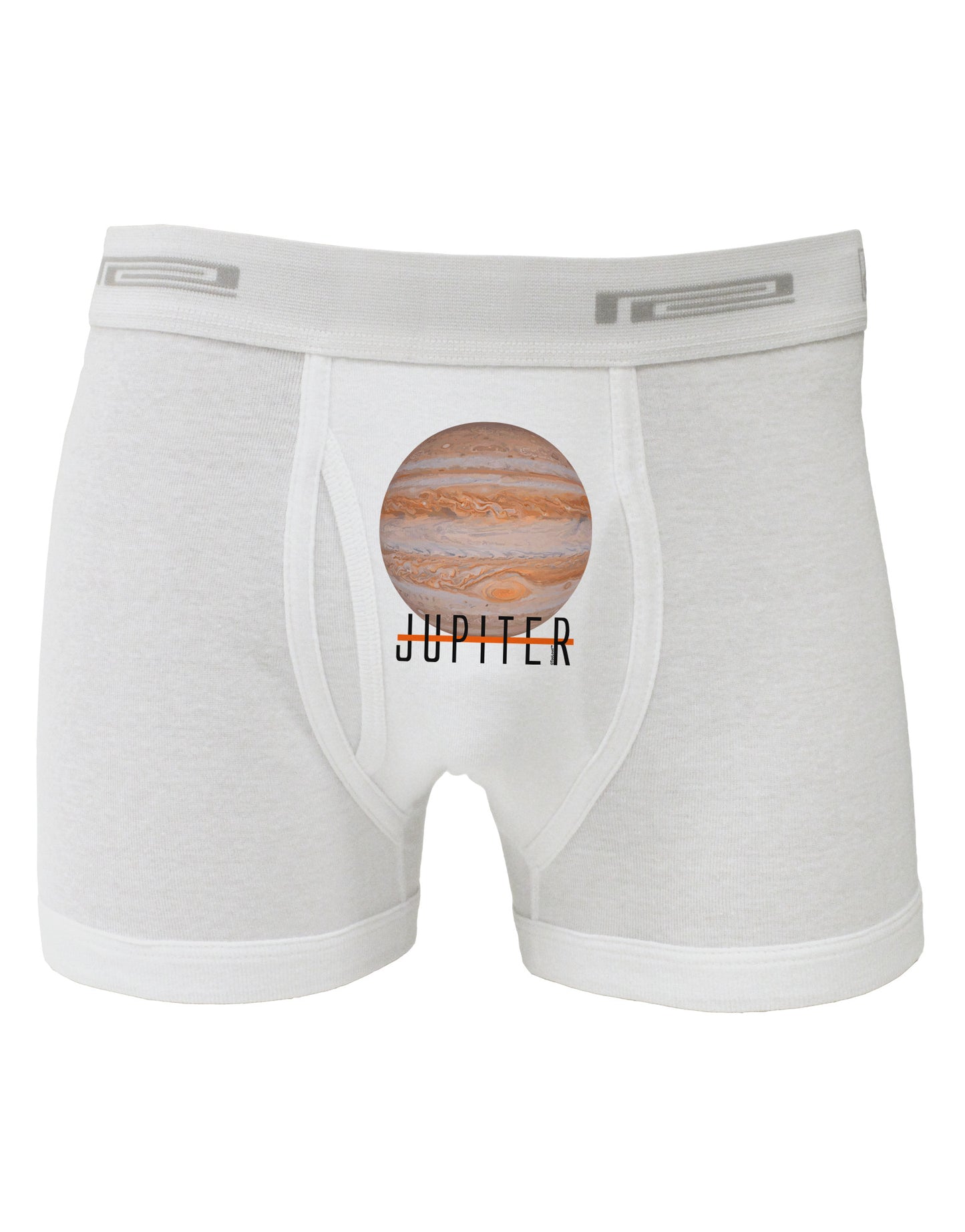 Planet Jupiter Earth Text Boxer Briefs-Boxer Briefs-TooLoud-White-Small-Davson Sales