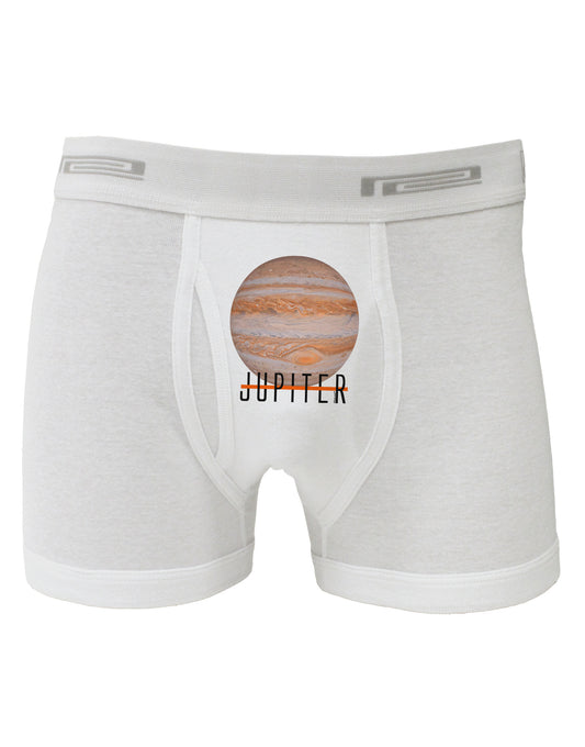 Planet Jupiter Earth Text Boxer Briefs-Boxer Briefs-TooLoud-White-Small-Davson Sales