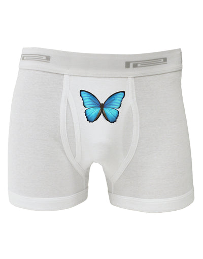 Big Blue Butterfly Boxer Briefs-Boxer Briefs-TooLoud-White-Small-Davson Sales