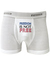 Freedom Is Not Free Boxer Briefs-Boxer Briefs-TooLoud-White-Small-Davson Sales