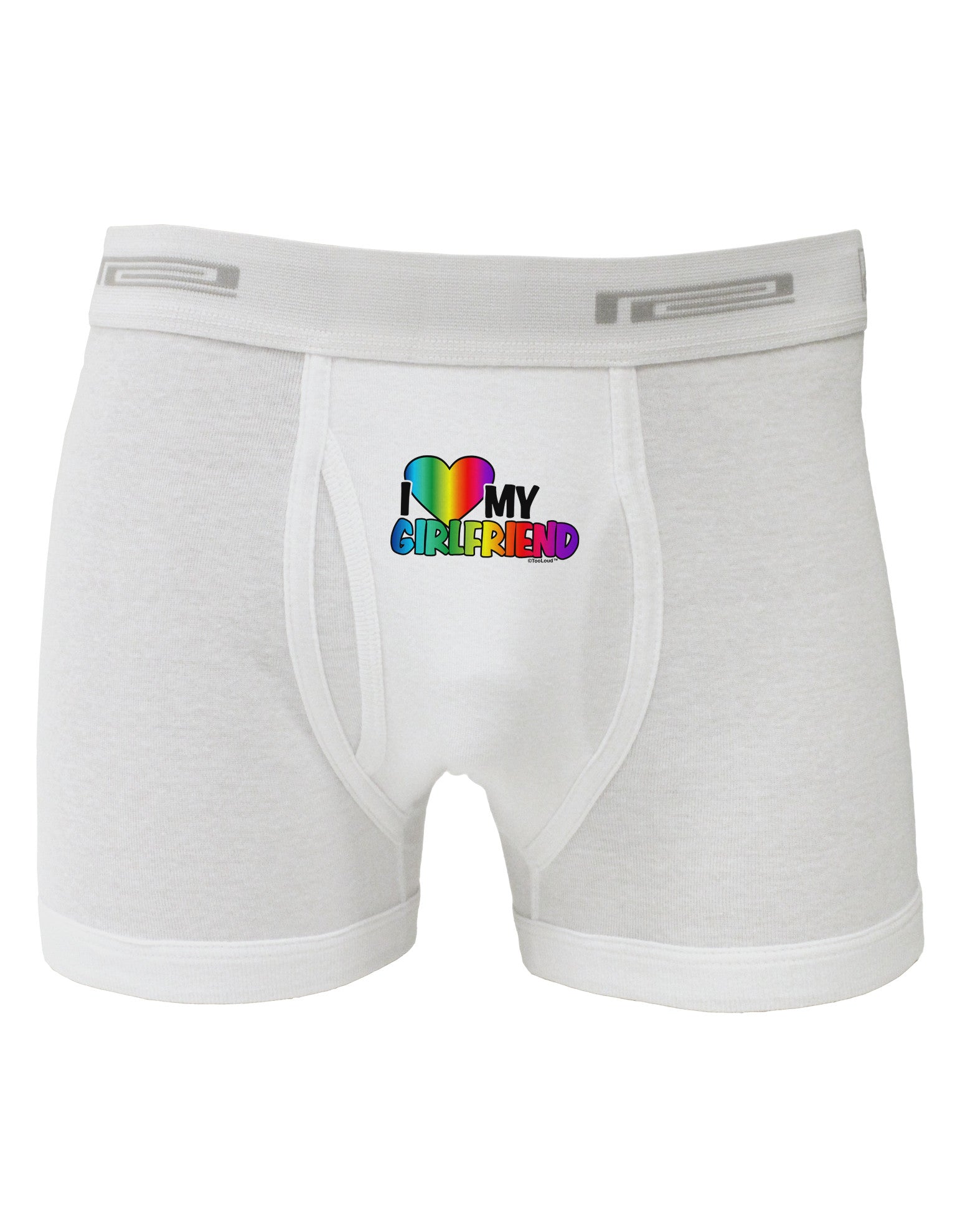 I Heart My Girlfriend - Rainbow Boxer Briefs-Boxer Briefs-TooLoud-White-Small-Davson Sales
