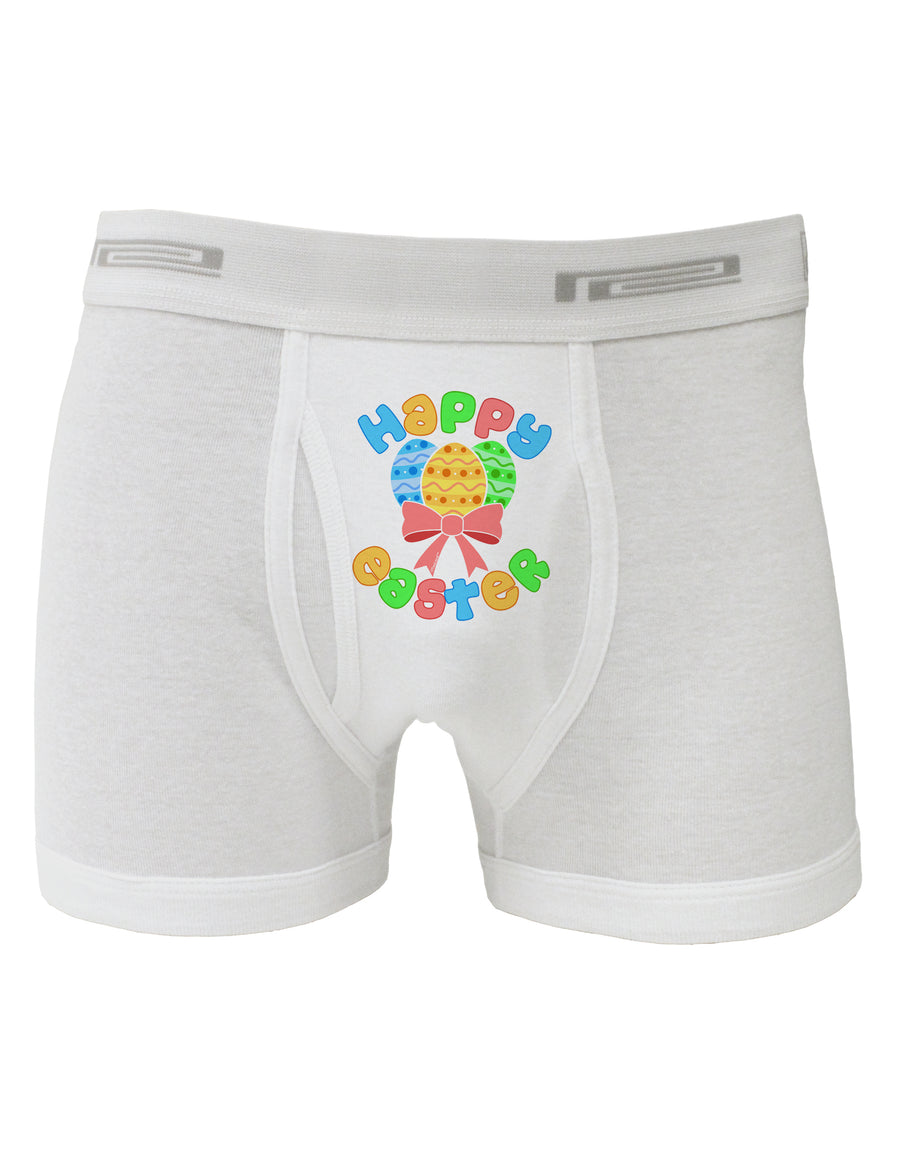 Happy Easter Easter Eggs Boxer Briefs by TooLoud-Boxer Briefs-TooLoud-White-Small-Davson Sales