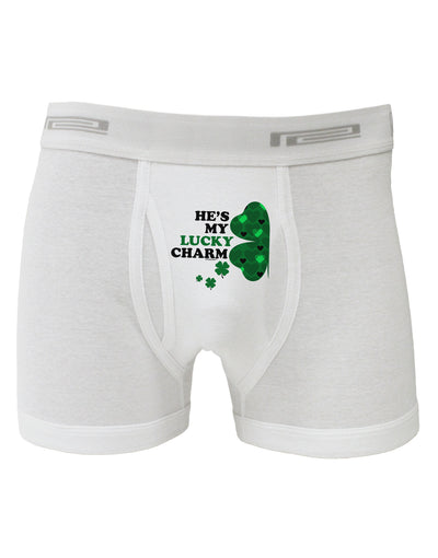 He's My Lucky Charm - Left Boxer Briefs-Boxer Briefs-TooLoud-White-Small-Davson Sales