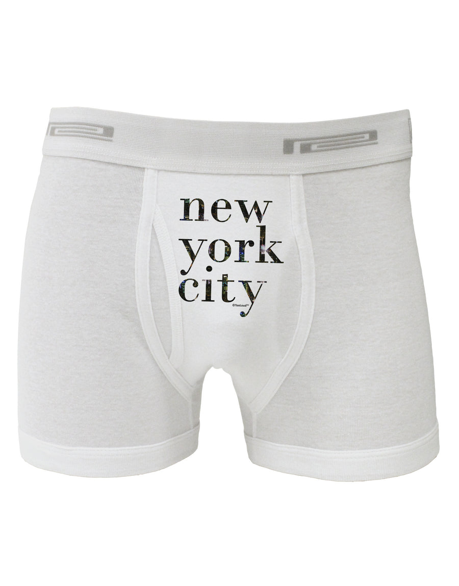 New York City - City Lights Boxer Briefs by TooLoud-Boxer Briefs-TooLoud-White-Small-Davson Sales