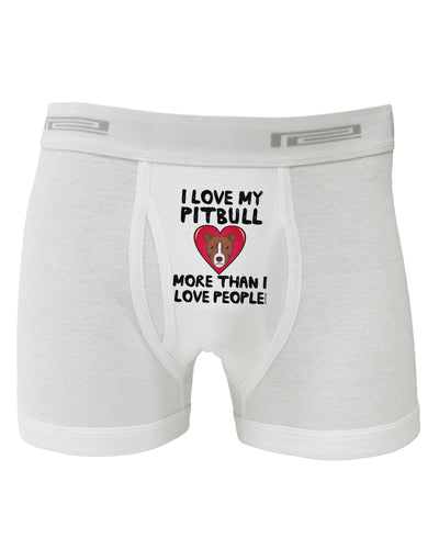 Love Pitbull More Than People Boxer Briefs-Boxer Briefs-TooLoud-White-Small-Davson Sales