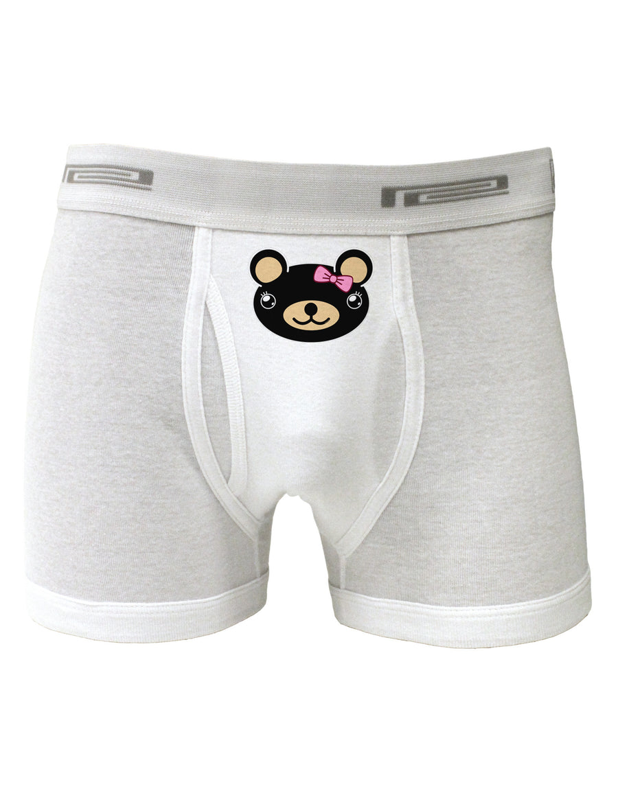 Kyu-T Head - Night Beartholomea Girl Teddy Bear Boxer Briefs-Boxer Briefs-TooLoud-White-Small-Davson Sales