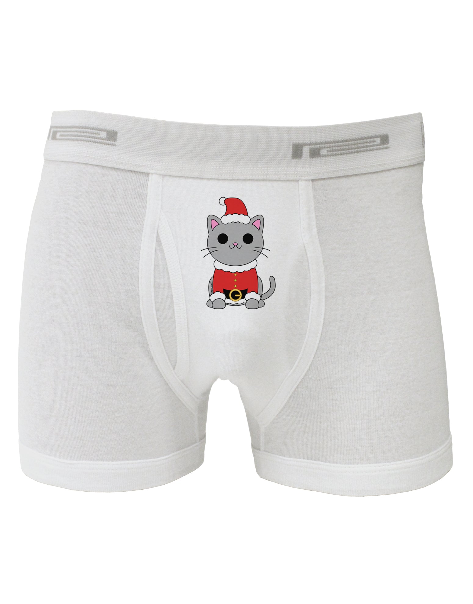 Mr. Whiskerton Santa Suit - Christmas Boxer Briefs by TooLoud-Boxer Briefs-TooLoud-White-Small-Davson Sales