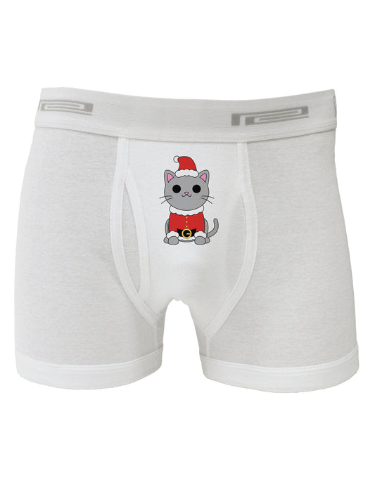 Mr. Whiskerton Santa Suit - Christmas Boxer Briefs by TooLoud-Boxer Briefs-TooLoud-White-Small-Davson Sales