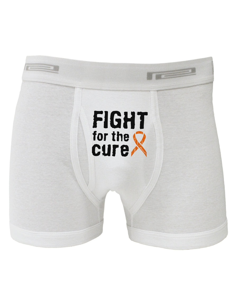 Fight for the Cure - Orange Ribbon Leukemia Boxer Briefs-Boxer Briefs-TooLoud-White-Small-Davson Sales