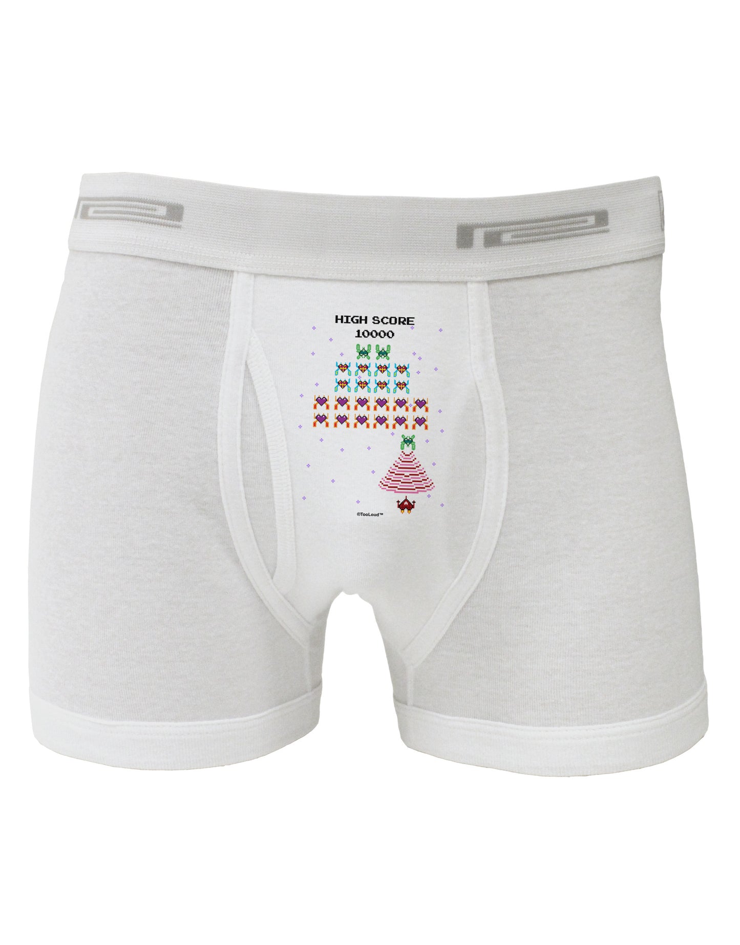 Retro Heart Fighter Boxer Briefs-Boxer Briefs-TooLoud-White-Small-Davson Sales