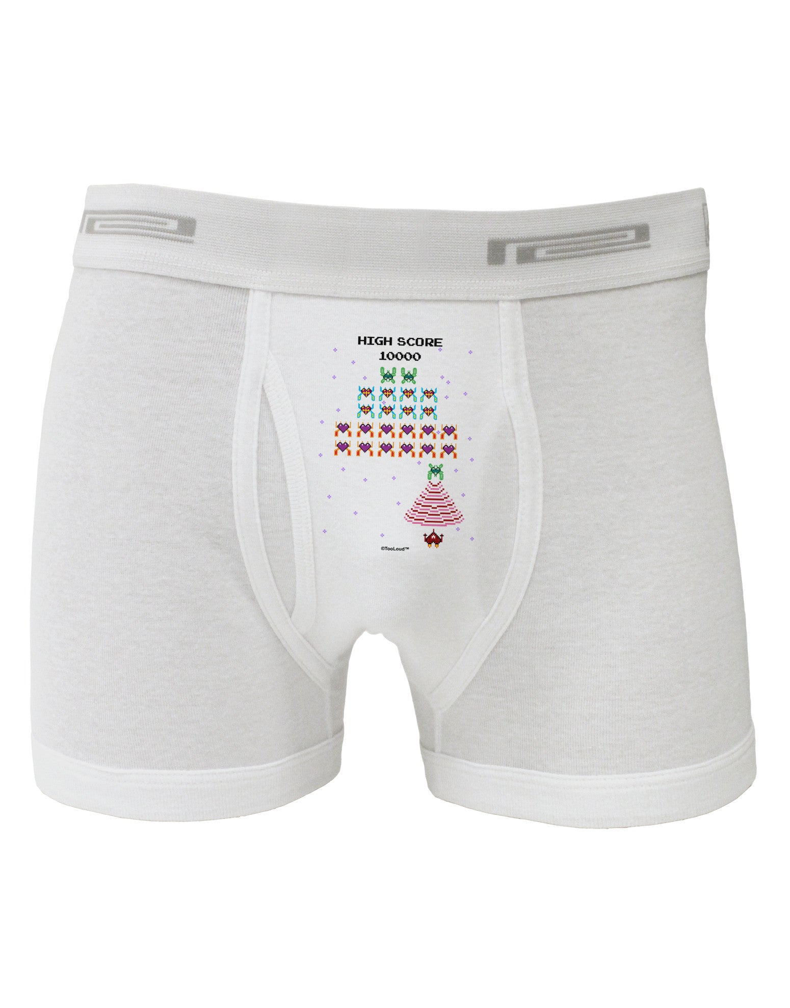 Retro Heart Fighter Boxer Briefs-Boxer Briefs-TooLoud-White-Small-Davson Sales