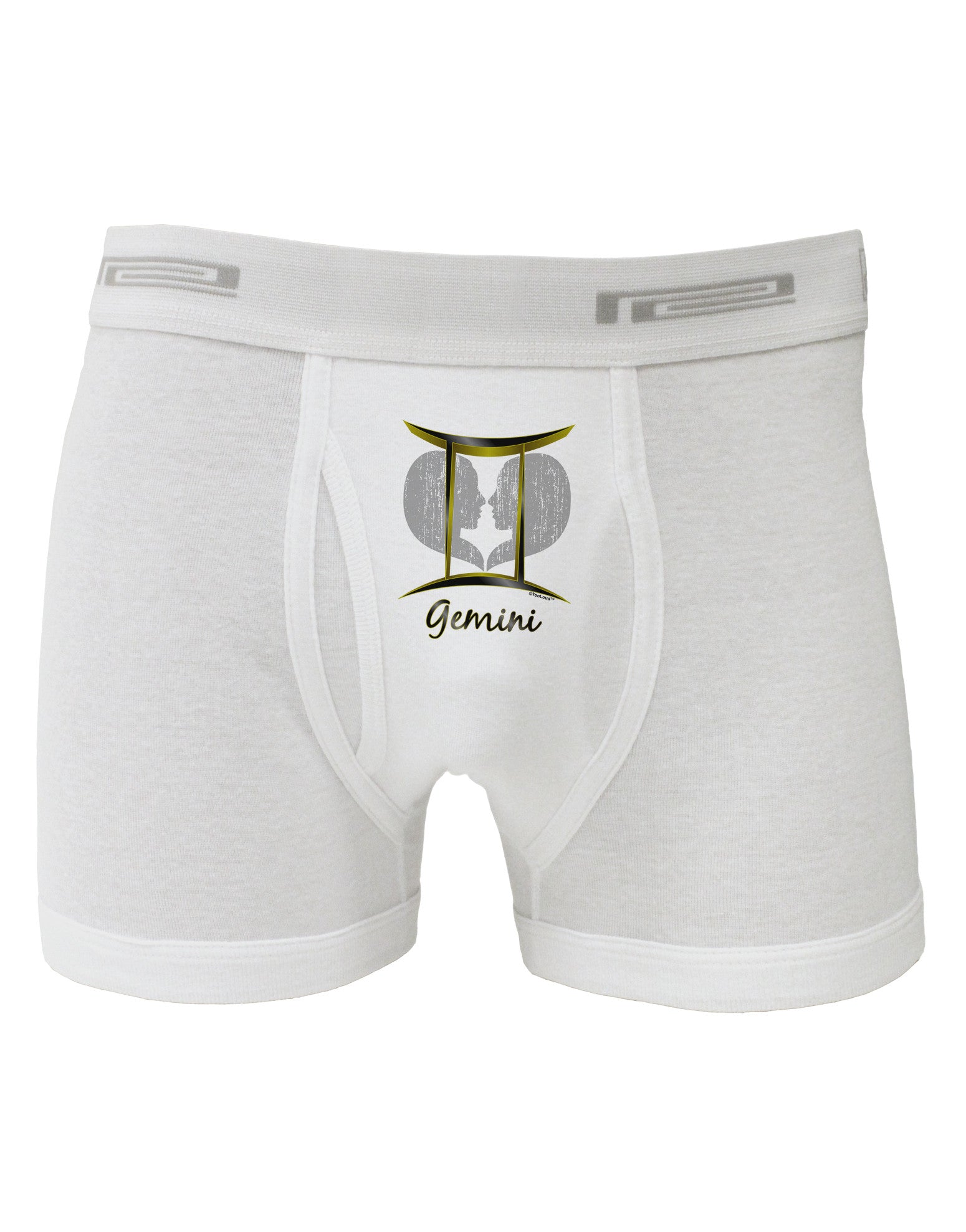 Gemini Symbol Boxer Briefs-Boxer Briefs-TooLoud-White-Small-Davson Sales