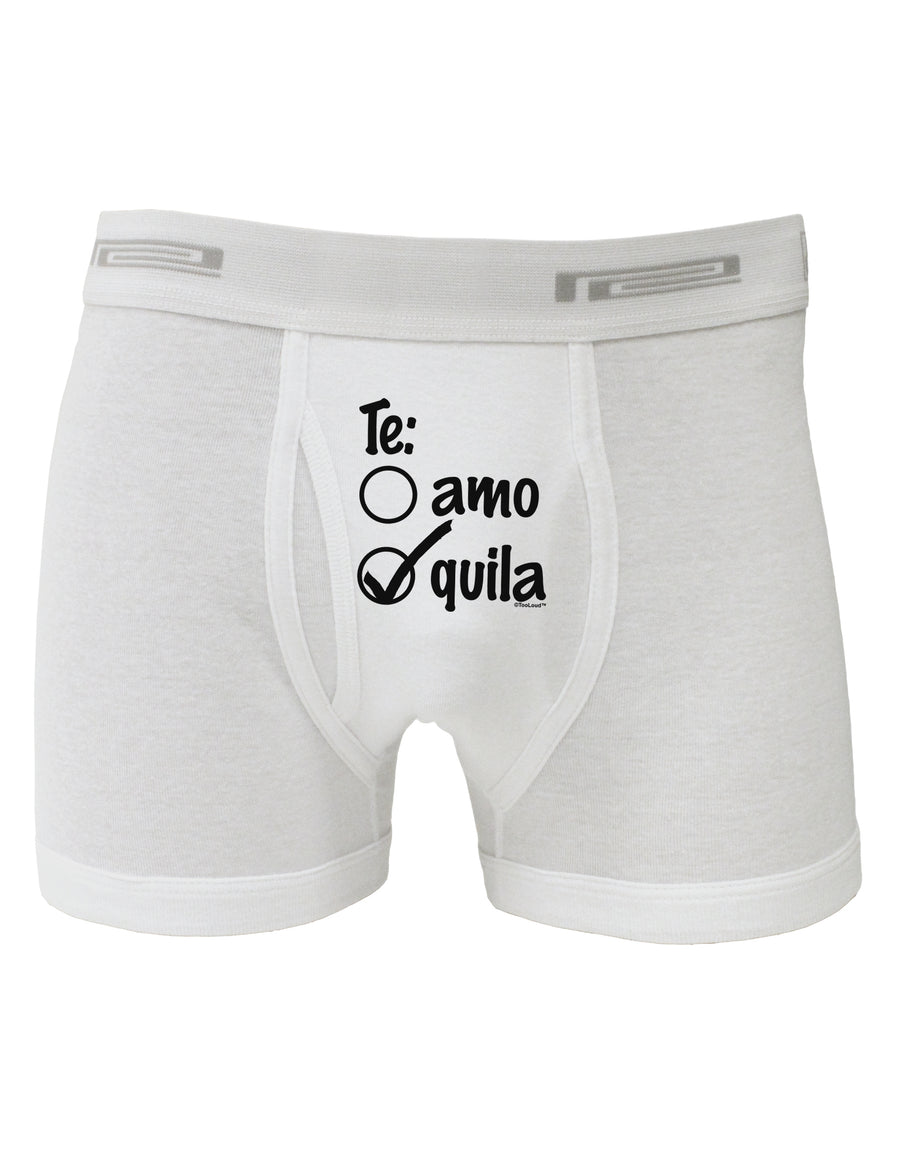 Tequila Checkmark Design Boxer Briefs by TooLoud-Boxer Briefs-TooLoud-White-Small-Davson Sales