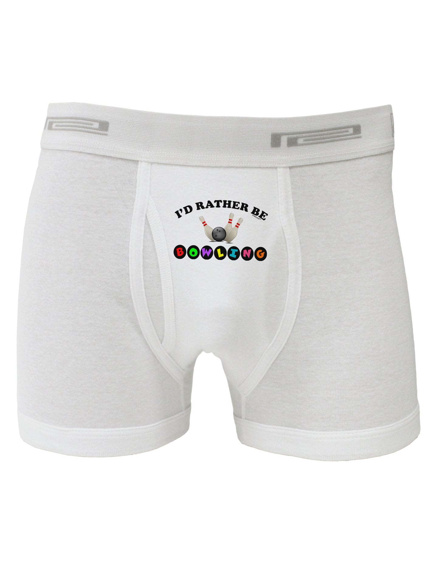 I'd Rather Be Bowling Boxer Briefs-Boxer Briefs-TooLoud-White-Small-Davson Sales