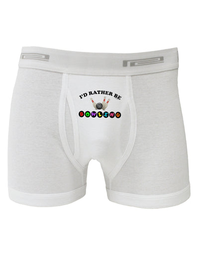 I'd Rather Be Bowling Boxer Briefs-Boxer Briefs-TooLoud-White-Small-Davson Sales