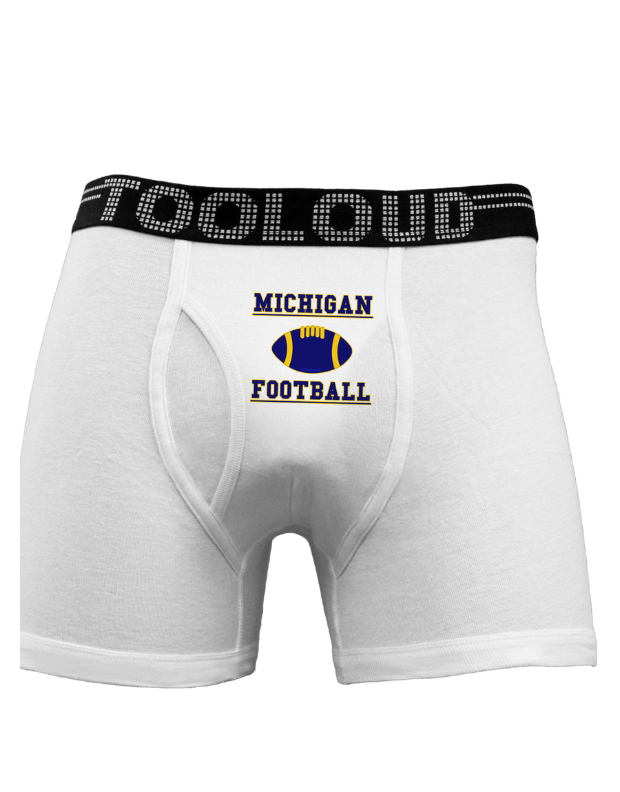 Michigan Football Boxer Briefs by TooLoud-Boxer Briefs-TooLoud-White-Small-Davson Sales