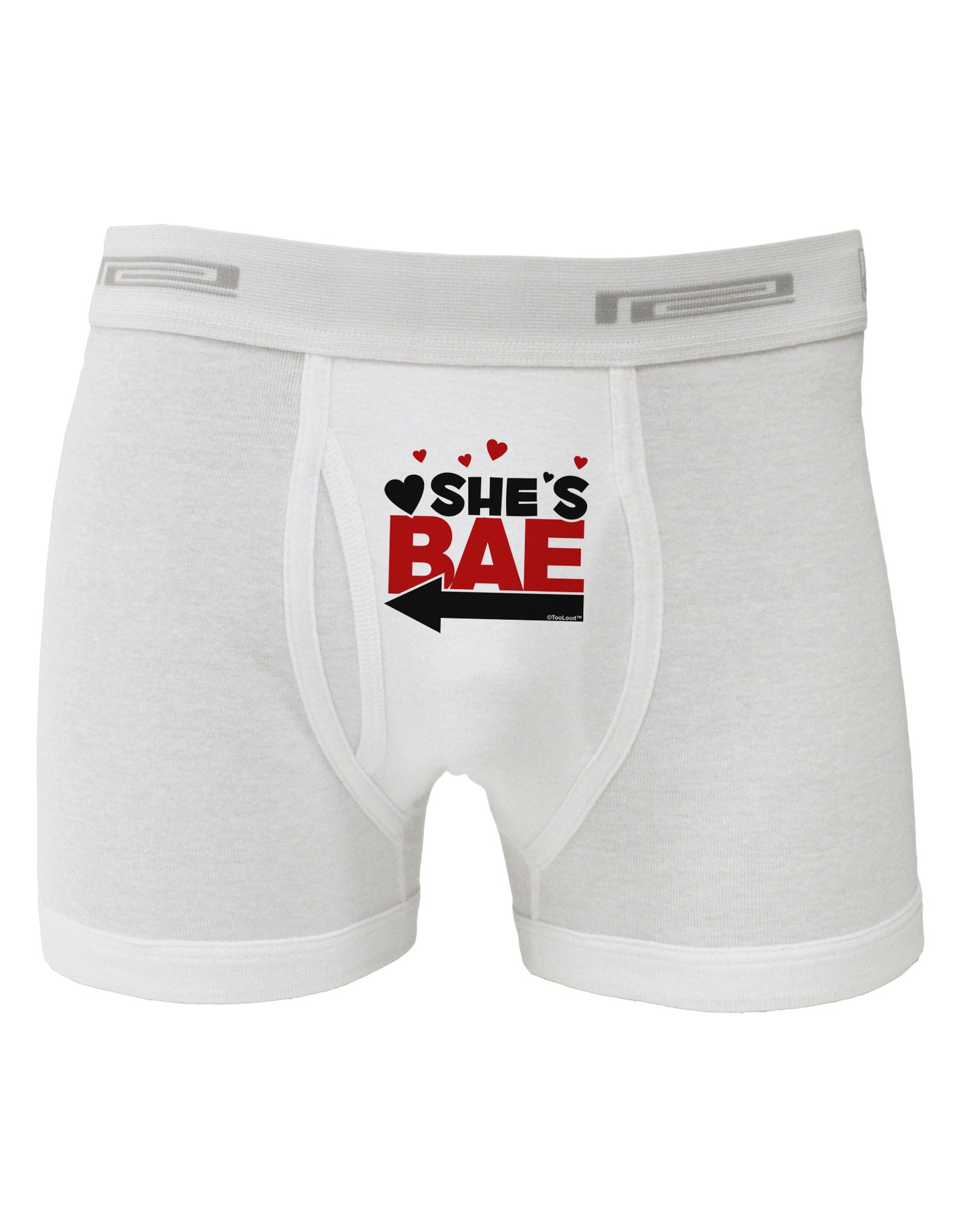 She's BAE - Left Arrow Boxer Briefs-Boxer Briefs-TooLoud-White-Small-Davson Sales