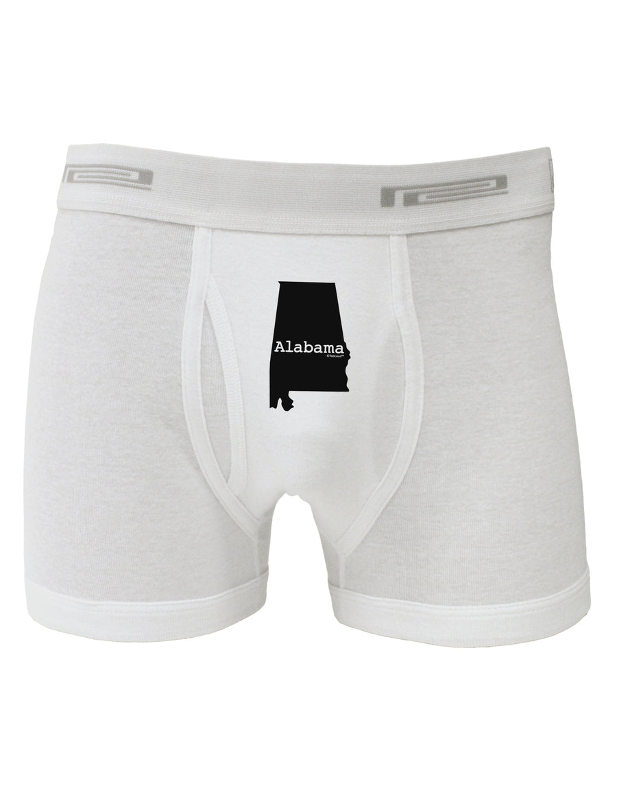 Alabama - United States Shape Boxer Briefs by TooLoud-Boxer Briefs-TooLoud-White-Small-Davson Sales