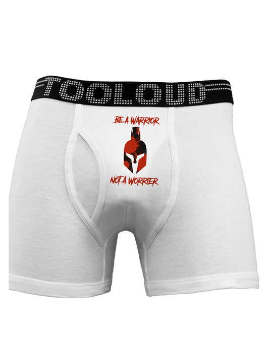 Be a Warrior Not a Worrier Boxer Briefs by TooLoud-TooLoud-White-Small-Davson Sales