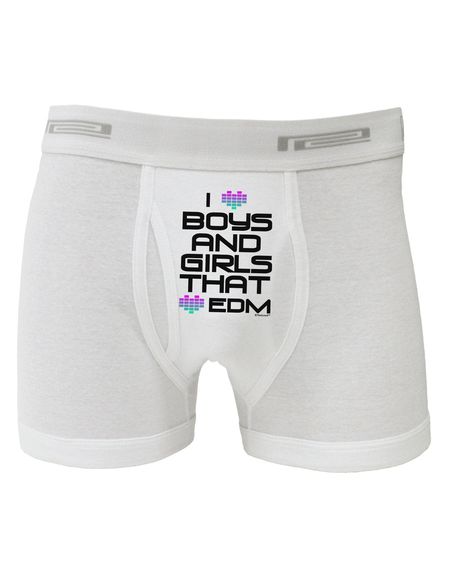 I Heart Boys and Girls That Heart EDM Boxer Briefs-Boxer Briefs-TooLoud-White-Small-Davson Sales